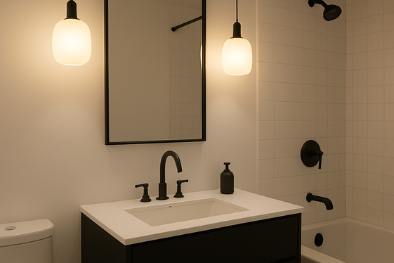 Soft White Lighting to Balance Dark Accents illustration