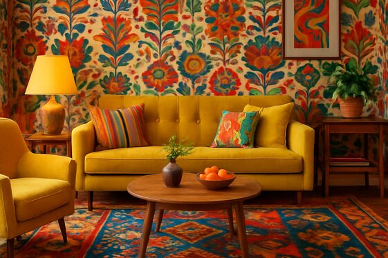 Mixing Butter Yellow with Bold Patterns and Prints illustration