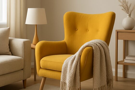 Butter Yellow Accent Chairs for a Pop of Happiness illustration