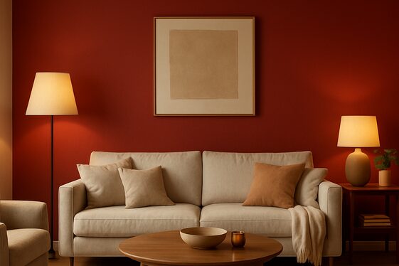 How to Use Cherry Red as an Accent Wall illustration