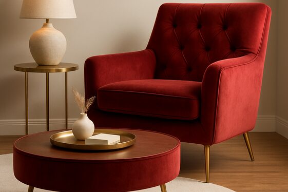 Modern Cherry Red Furniture Must-Haves illustration