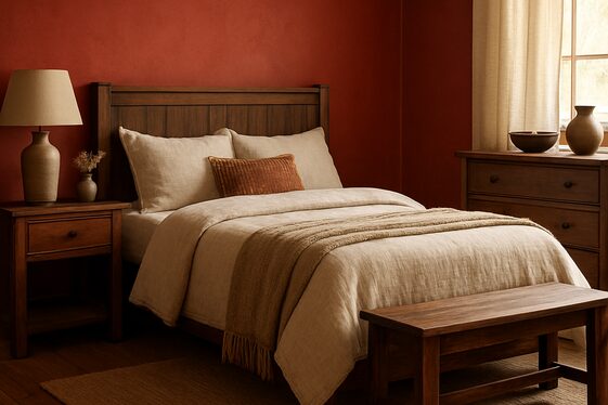 Cherry Red and Wood: A Warm Combination illustration