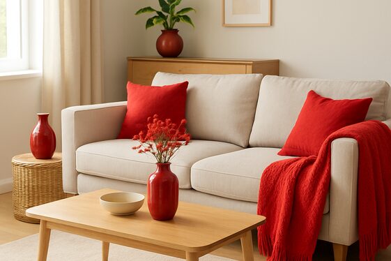 Cherry Red Living Room Ideas That Pop illustration