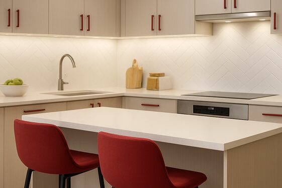 Bold Cherry Red Kitchen Touches illustration