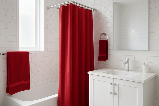 Cherry Red Bathroom Makeover Tips illustration
