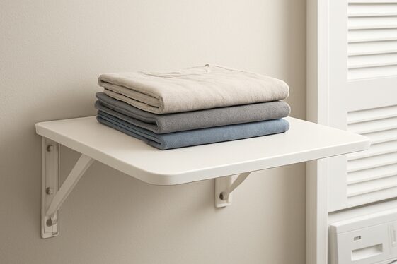 Incorporate a Foldable Laundry Folding Station illustration