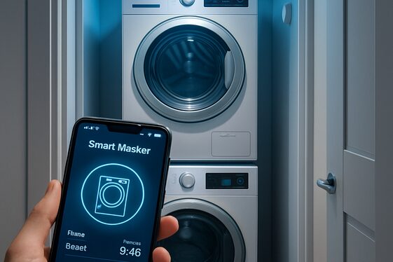 Incorporate Smart Home Technology in Laundry illustration