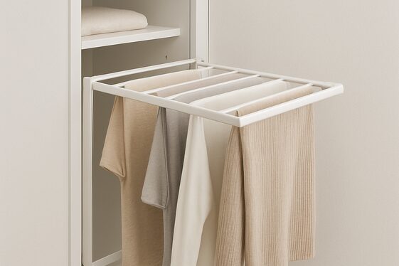 Incorporate Hidden Drying Racks illustration