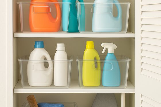 Use Clear Storage Bins for Easy Organization illustration