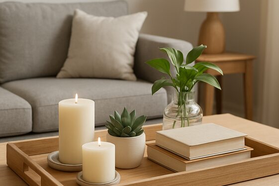 Use a Serving Tray to Organize and Style illustration