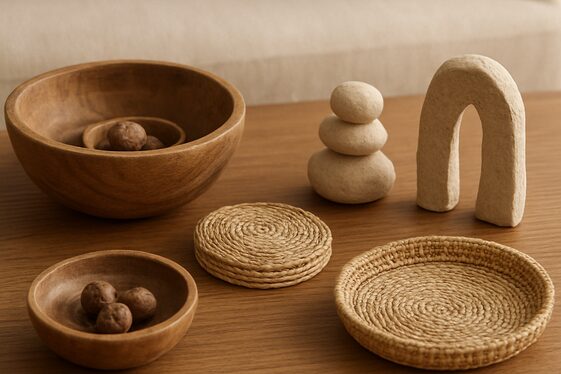 Use Natural Materials for a Warm, Earthy Feel illustration