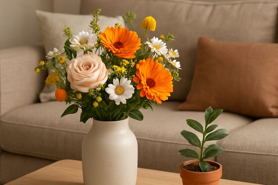 Incorporate Nature with Fresh Flowers or Greenery illustration