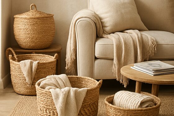 Using Woven Baskets for Functional Decor illustration