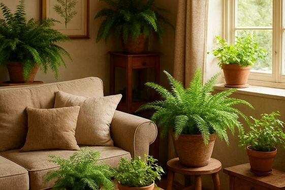 Adding Indoor Plants for Freshness and Texture illustration