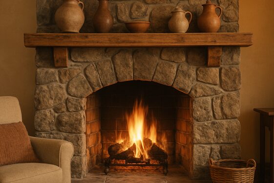 Rustic Stone Fireplace Ideas for Ultimate Warmth illustration