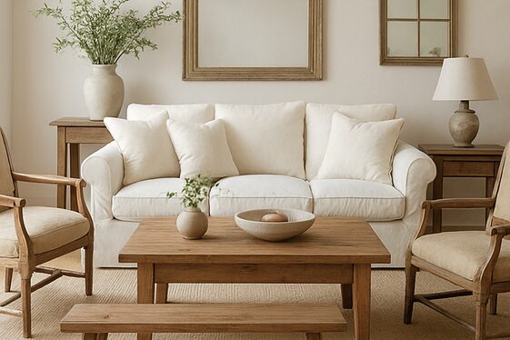 Creating a Farmhouse Style Seating Arrangement illustration