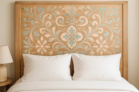 Stencil Art on Wood for a Patterned Statement illustration