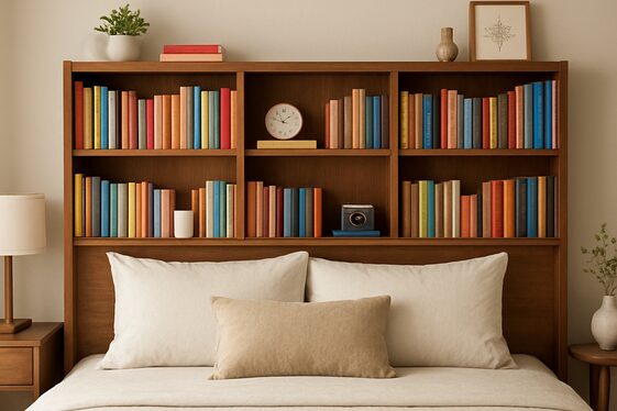 Bookshelf Headboard to Showcase Your Favorite Reads illustration