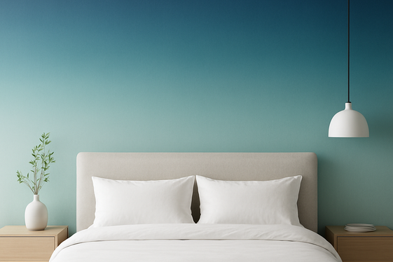 Painted Headboard with Ombre Effect illustration
