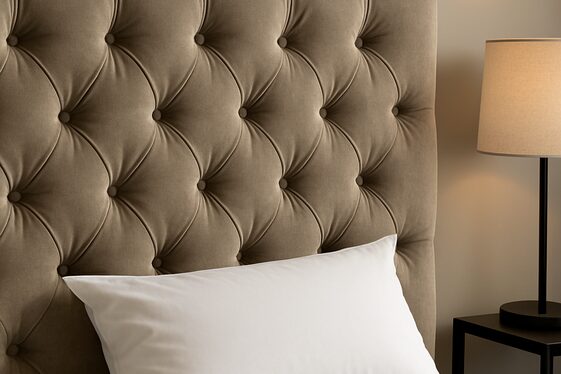 Upholstered Headboard with Tufted Details illustration
