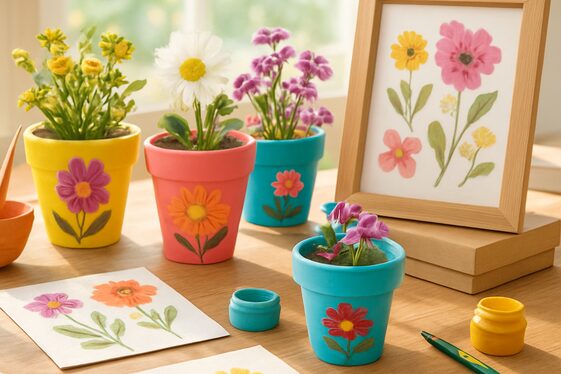 Make floral-inspired DIY crafts for personalized décor illustration