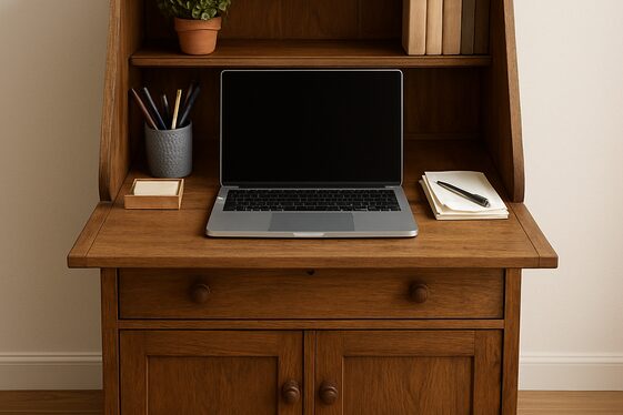 Transforming a Bureau into a Compact Desk illustration