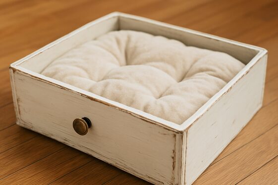 Creating a Pet Bed from a Repurposed Drawer illustration