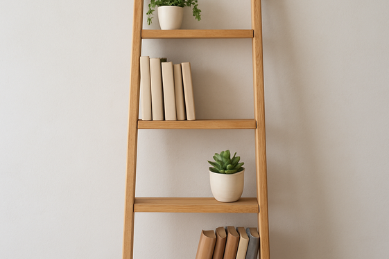 Turning a Ladder into a Decorative Bookshelf illustration