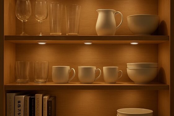 Open Shelving Lighting to Showcase Decor illustration