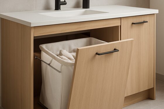Integrating Built-In Hampers into Bathroom Design illustration