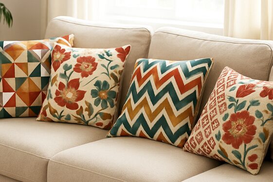 Add Patterned Pillows for Visual Interest illustration