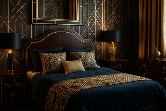 Elegant Art Deco Revival illustration