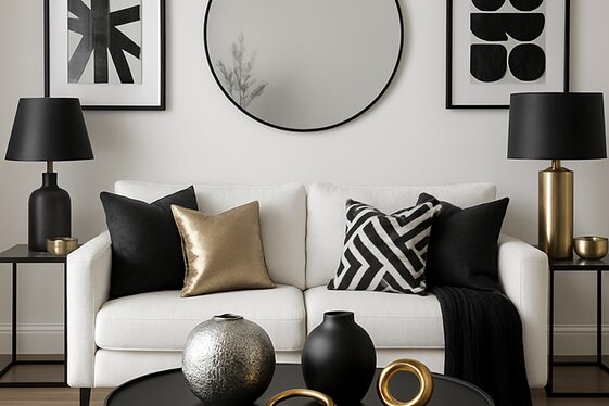 Mixing Metals: Silver, Gold, and Matte Black Accents illustration