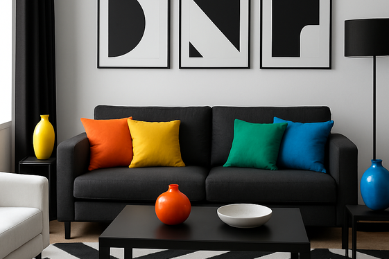 Adding Splashy Pops of Color with Accessories illustration