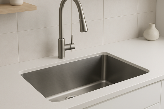 Deep Single Bowl Sinks for Large Pots and Pans illustration