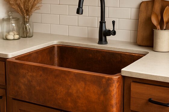 Copper Sinks That Develop a Unique Patina Over Time illustration