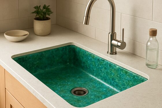 Recycled Material Sinks for Eco-Friendly Homes illustration