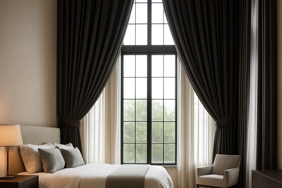 Floor-to-Ceiling Curtains to Add Height and Drama illustration