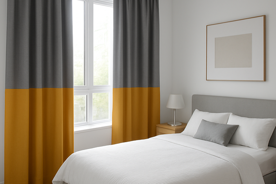Color-Blocking Curtains for a Modern Twist illustration