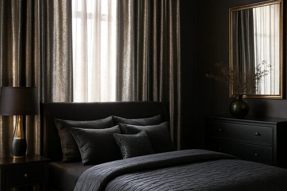 Metallic Curtains for Glamorous Accents illustration