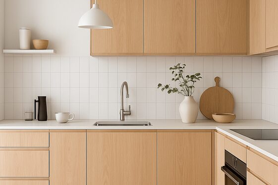 Natural Oak Cabinets in Scandinavian Kitchens illustration