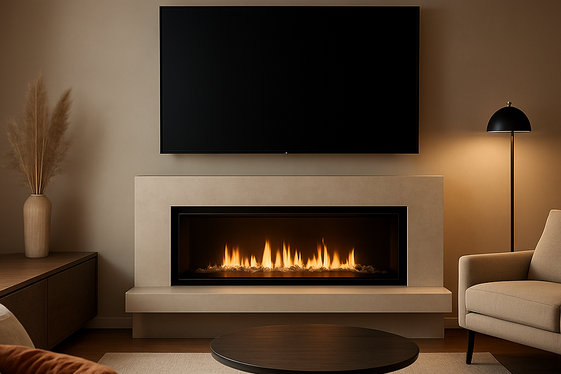Mounting Your TV Above a Modern Fireplace illustration