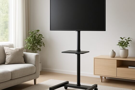 Using a Movable TV Cart for Flexibility illustration