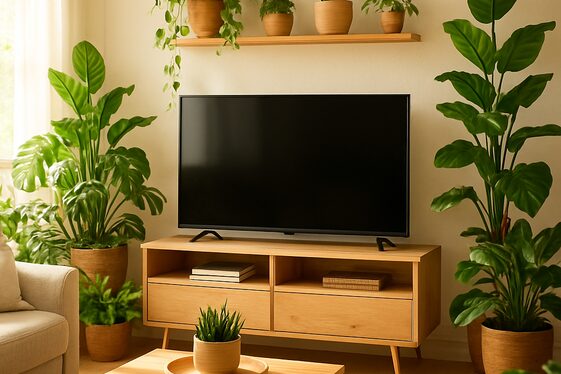 Pairing Your TV with Plants for a Natural Vibe illustration