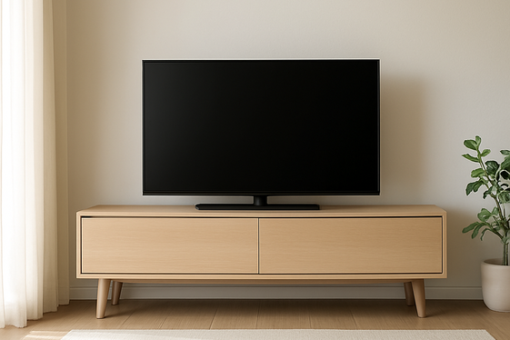 Designing a Minimalist TV Console Setup illustration