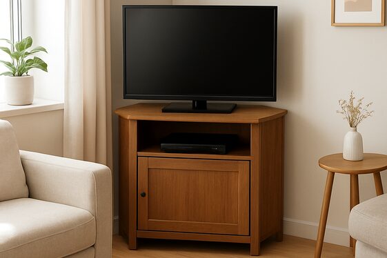 Utilizing a Corner TV Stand for Small Spaces illustration