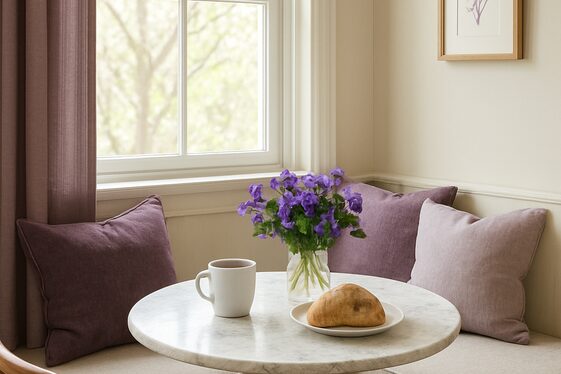 Viola Marble Breakfast Nook Designs illustration