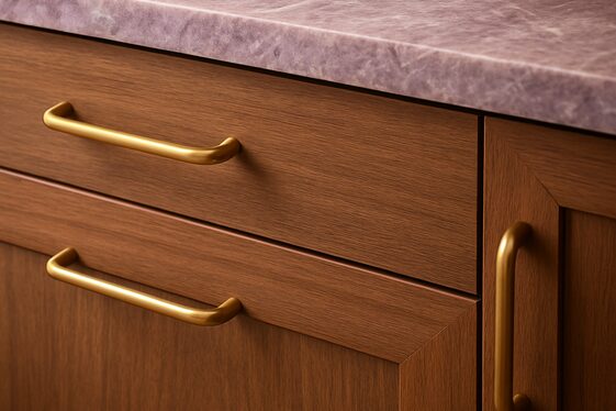 Viola Marble and Brass Hardware Combo illustration