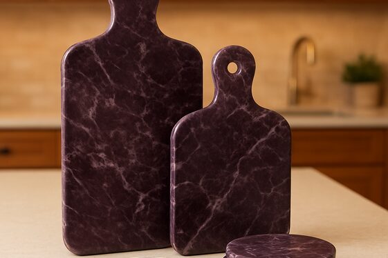 Creative Viola Marble Kitchen Accessories illustration