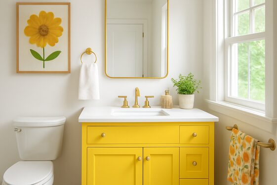 Sunny Yellow Accents for Cheerful Mornings illustration